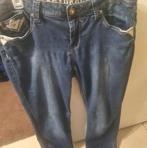 Y2k 2000s badazzled jeans